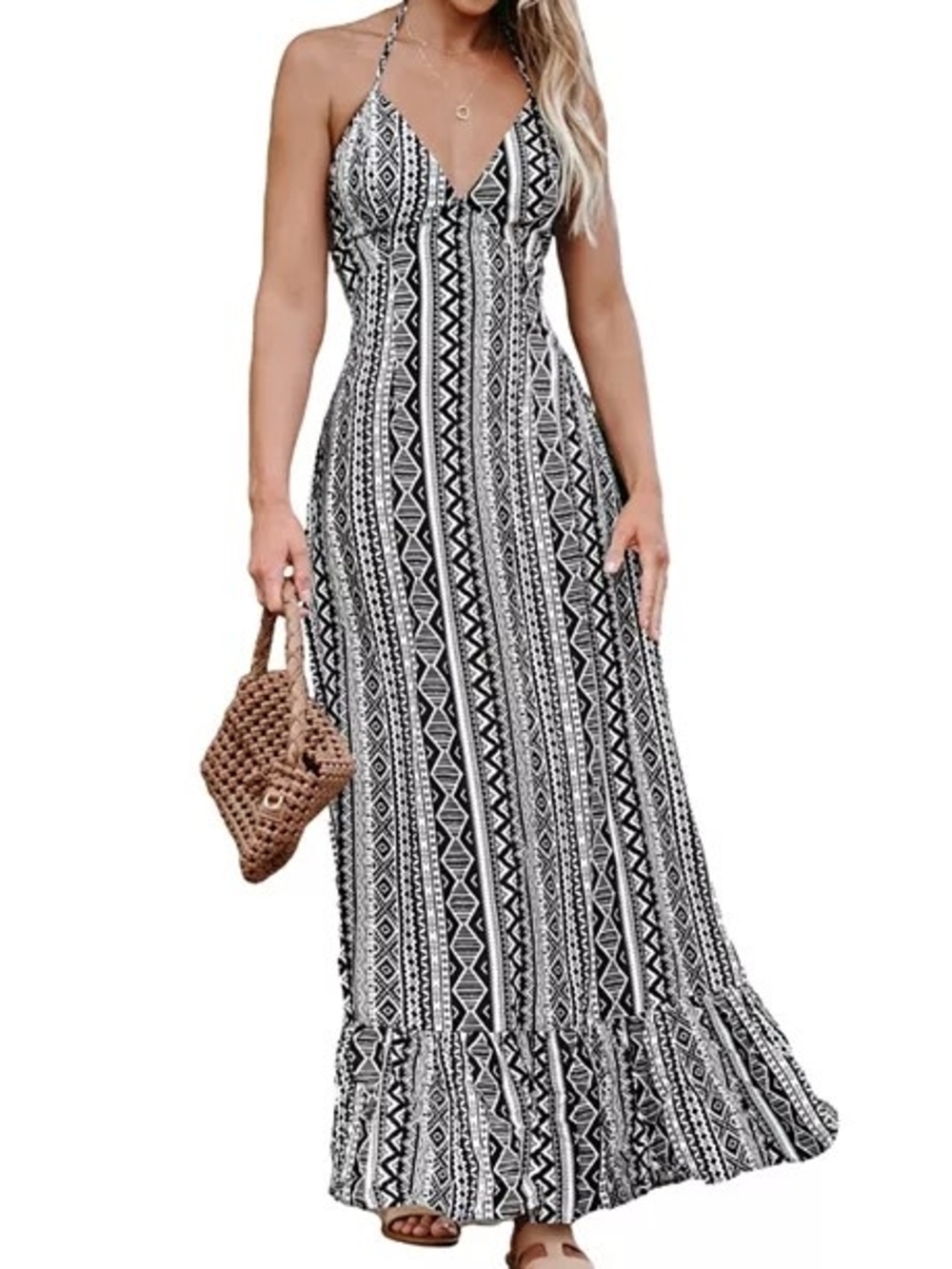 Cupshe
Women's Flounce Maxi Beach Dress